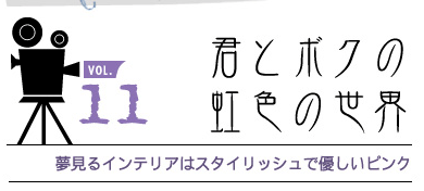 vol 11 君とボクの虹色の世界
夢見るインテリアはスタイリッシュで優しいピンク