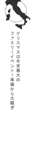 クリスマスは年末最大のファミリーイベント!準備から大騒ぎ